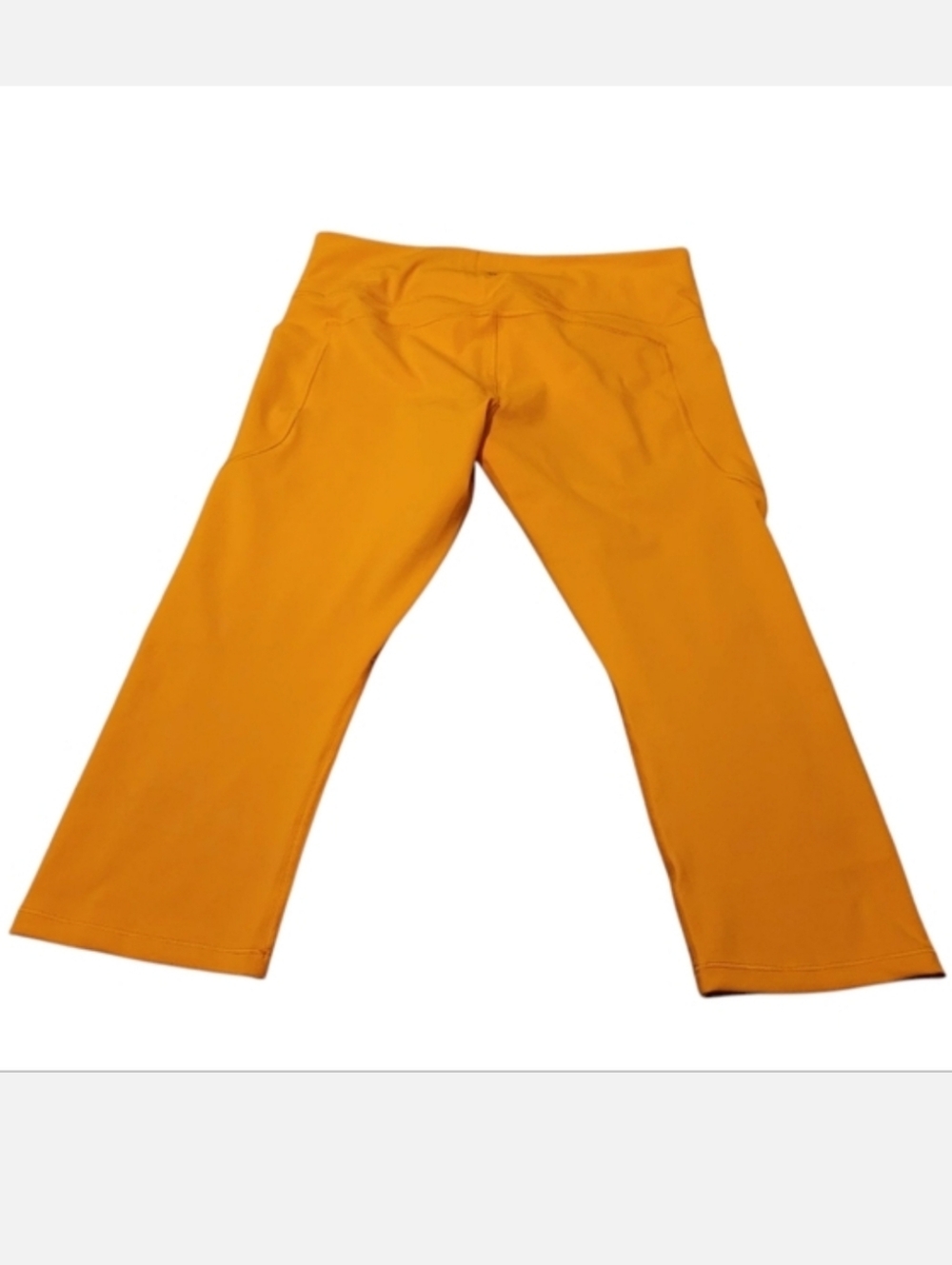 Women’s XL Athleta Ultimate Stash II Yellow Capri Leggings